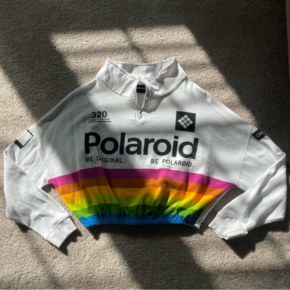 Polaroid Cropped Pullover Sweater - Picture 2 of 2